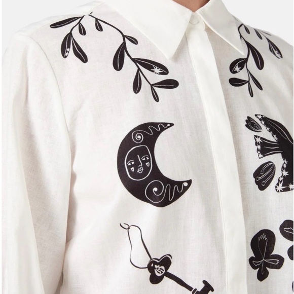 Gorman Lost and Found White button up shirt - Picture 2 of 8